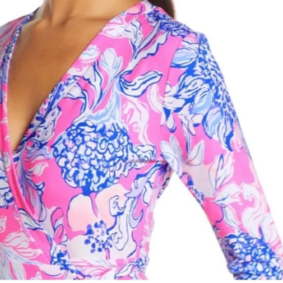 Lilly Pulitzer Karlie Wrap Romper Size M - Picture 10 of 11